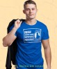 uwaga zachowaj czujność nieprzyjaciel podsłuchuje niebieska męska koszulka z nadrukiem na co dzień, na prezent, fajna koszulka.jpg