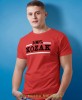 100% kozak czerwona męska koszulka z nadrukiem na co dzień, na prezent, fajna koszulka, dla męża, dla chłopaka, super prezent.jpg