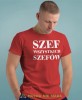 szef wszystkich szefów czerwona męska koszulka z nadrukiem na co dzień, na prezent, fajna koszulka.jpg