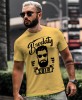 brodaty zbir żółta męska koszulka prawdziwy mężczyzna hipster prezent.jpg