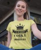 jej wysokość córka doskonała żółta koszulka damska z nadrukiem dla córki na prezent urodziny.jpg