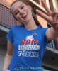 bombowa córka niebieska damska koszulka dla córki z nadrukiem na prezent na urodziny.jpg