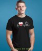 Heartbeats, Orzeł Polski, Polska, bicie serca, czarna męska koszulka z nadrukiem, koszulka patriotyczna, koszulki z grafiką patriotyczną, dla mężczyzny, dla chłopaka na prezent, koszulka Polska, koszulki Polska.jpg