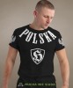 Polska h, czarna męska koszulka z nadrukiem, koszulka patriotyczna, koszulki z grafiką patriotyczną, dla mężczyzny, dla chłopaka na prezent, koszulka Polska, koszulki Polska.jpg