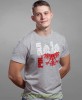 Polska Orzeł biało czerwony, szara męska koszulka z nadrukiem, koszulka patriotyczna, koszulki z grafiką patriotyczną, dla mężczyzny, dla chłopaka na prezent, koszulka Polska, koszulki Polska.jpg