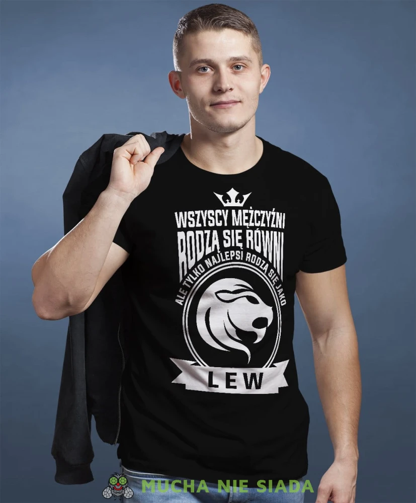 Wszyscy mężczyźni rodzą się równi ale tylko najlepsi rodzą się jako... Znak zodiaku czarna koszulka urodzinowa