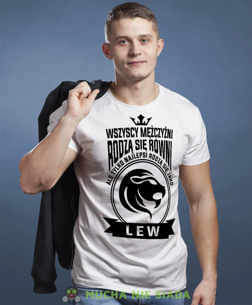 Wszyscy mężczyźni rodzą się równi ale tylko najlepsi rodzą się jako... Znak zodiaku biała koszulka urodzinowa
