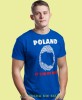 biało czerwony odcisk palca Poland it's in my dna, niebieska męska koszulka z nadrukiem, koszulka patriotyczna, koszulki z grafiką patriotyczną, dla mężczyzny, dla chłopaka na prezent, koszulka Polska, koszulki Polska.jpg