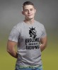Królowie rodzą się w... męska koszulka urodzinowa szara