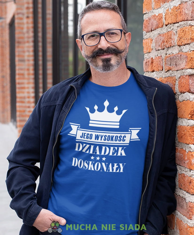 jego wysokość dziadek doskonały niebieska koszulka męska dla dziadka, na urodziny, na dzień dziadka, na prezent.jpg
