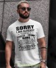sorry i am already taken by a crazy girl biała męska koszulka z nadrukiem dla męża, na co dzień, na prezent, fajna koszulka.jpg