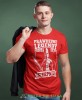 Prawdziwe legendy rodzą się. męska koszulka urodzinowa czerwona