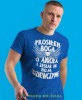 prosiłem Boga o anioła i zesłał mi moją dziewczynę, niebieska męska koszulka dla chłopaka, koszulka z nadrukiem, na prezent, na urodziny.jpg