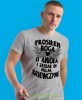 prosiłem Boga o anioła i zesłał mi moją dziewczynę, szara męska koszulka dla chłopaka, koszulka z nadrukiem, na prezent, na urodziny.jpg