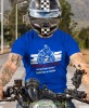 kiedy humor Ci się zjebie wsiądź na motor będziesz w niebie, niebieska koszulka motocyklowa, motocykl, motocyklista.jpg