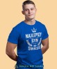 najlepszy syn na świecie korona, niebieska męska koszulka dla syna, koszulka z nadrukiem, na prezent, na urodziny.jpg
