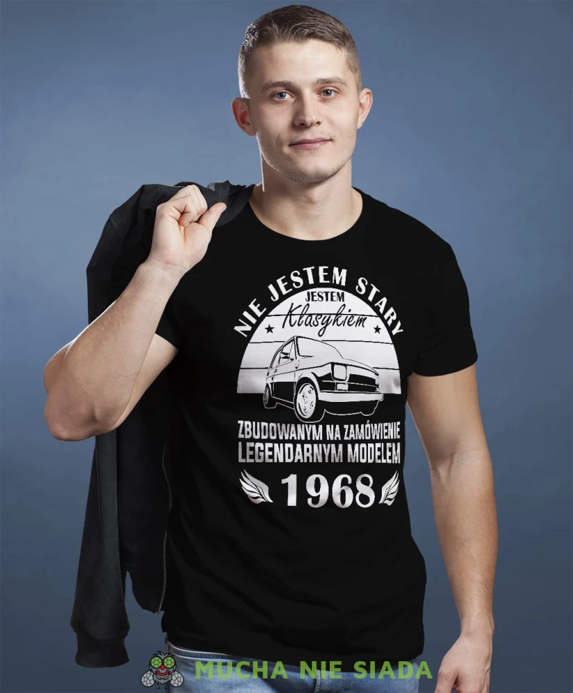 Nie jestem stary, jestem klasykiem zbudowanym na zamówienie legendarnym modelem czarna koszulka urodzinowa męska koszulka na urodziny