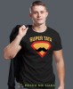 super tata wąsy, czarna męska koszulka dla taty, koszulka z nadrukiem, na prezent, na urodziny.jpg