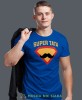 super tata wąsy, niebieska męska koszulka dla taty, koszulka z nadrukiem, na prezent, na urodziny.jpg