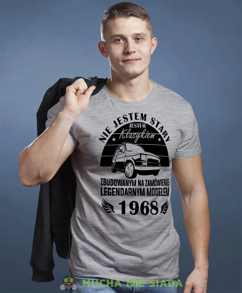 Nie jestem stary, jestem klasykiem zbudowanym na zamówienie legendarnym modelem szara koszulka urodzinowa męska koszulka na urodziny