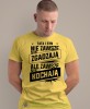 tata i syn nie zawsze się zgadzają ale zawsze się kochają, żółta męska koszulka dla taty, koszulka z nadrukiem, na prezent, na urodziny.jpg