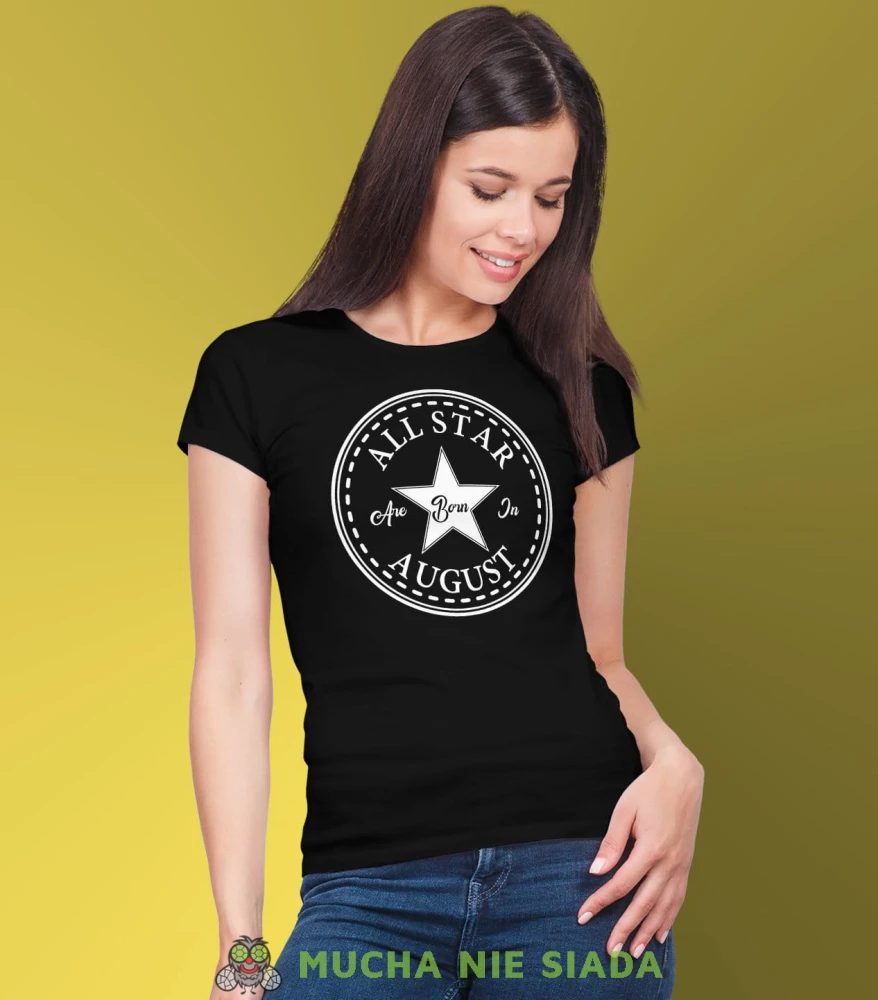 All star born in... Koszulka urodzinowa czarna