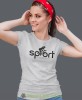 rowerzystka sport, szara damska koszulka rowerowa z nadrukiem, na rower, fajna koszulka dla rowerzystki, na co dzień, na prezent.jpg