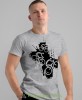 rowerzyści, szara męska koszulka rowerowa z nadrukiem, na rower, na co dzień, na prezent, fajna koszulka dla chłopaka, rower, rowerzysta.jpg
