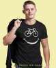 rower uśmiech, czarna męska koszulka rowerowa z nadrukiem, na rower, na co dzień, na prezent, fajna koszulka dla chłopaka, rower, rowerzysta.jpg
