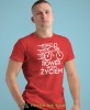 rower moim życiem, czerwona męska koszulka rowerowa z nadrukiem, na rower, na co dzień, na prezent, fajna koszulka dla chłopaka, rower, rowerzysta.jpg
