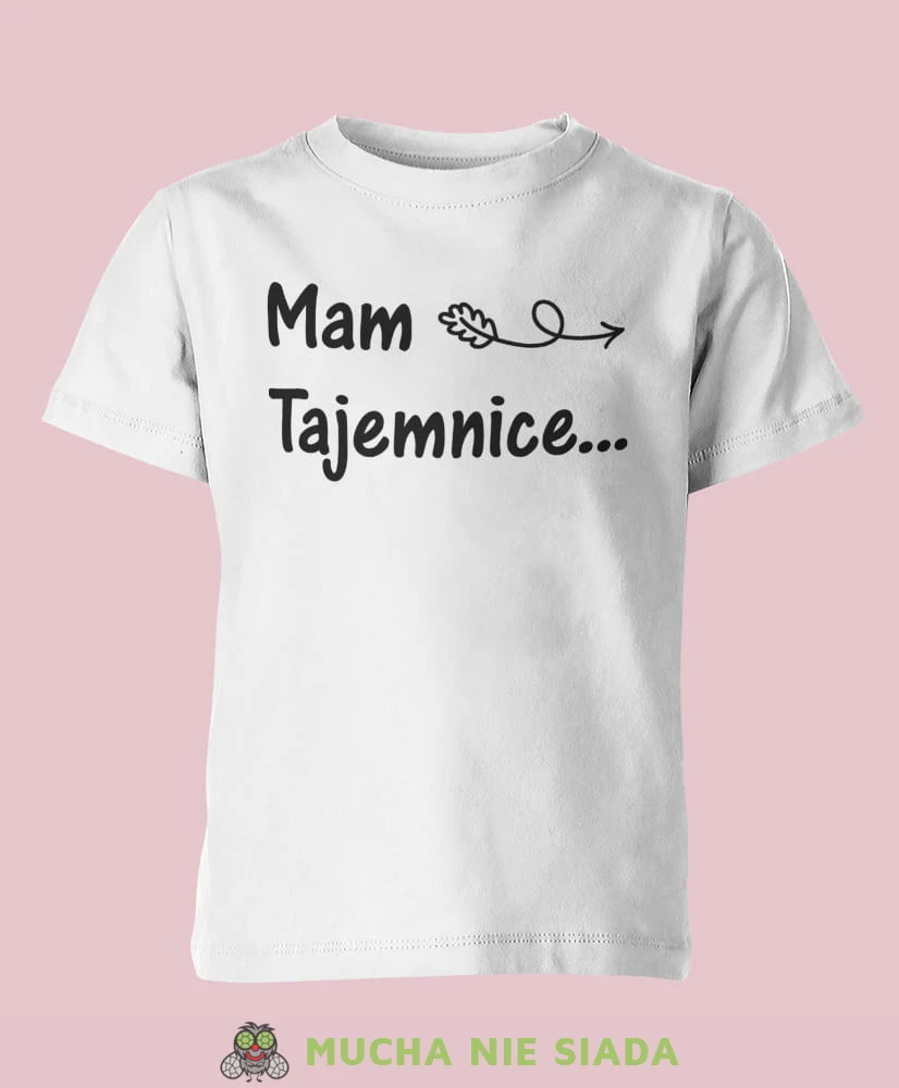 mam tajemnice... będę starszą siostrą, biała koszulka dziecięca, dla dzieci, dla dziewczynki, dla dziecka.jpg