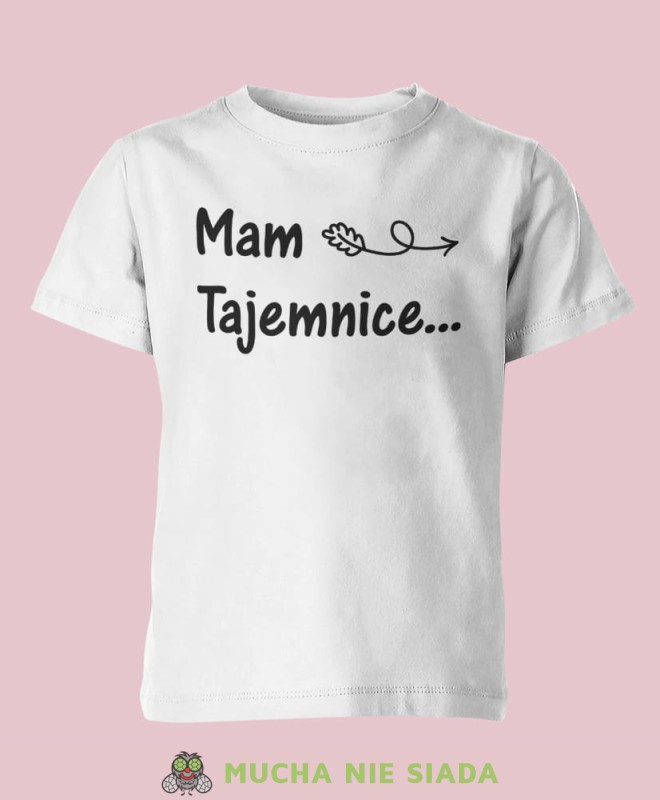 mam tajemnice... będę starszą siostrą, biała koszulka dziecięca, dla dzieci, dla dziewczynki, dla dziecka.jpg