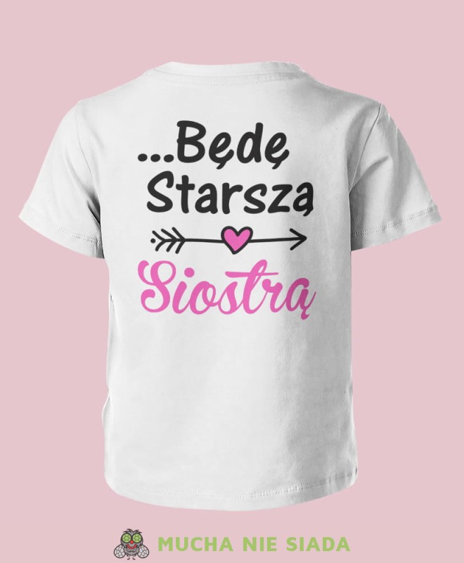 mam tajemnice... będę starszą siostrą, biała koszulka dziecięca, dla dzieci, dla dziewczynki, dla dziecka, plecy.jpg