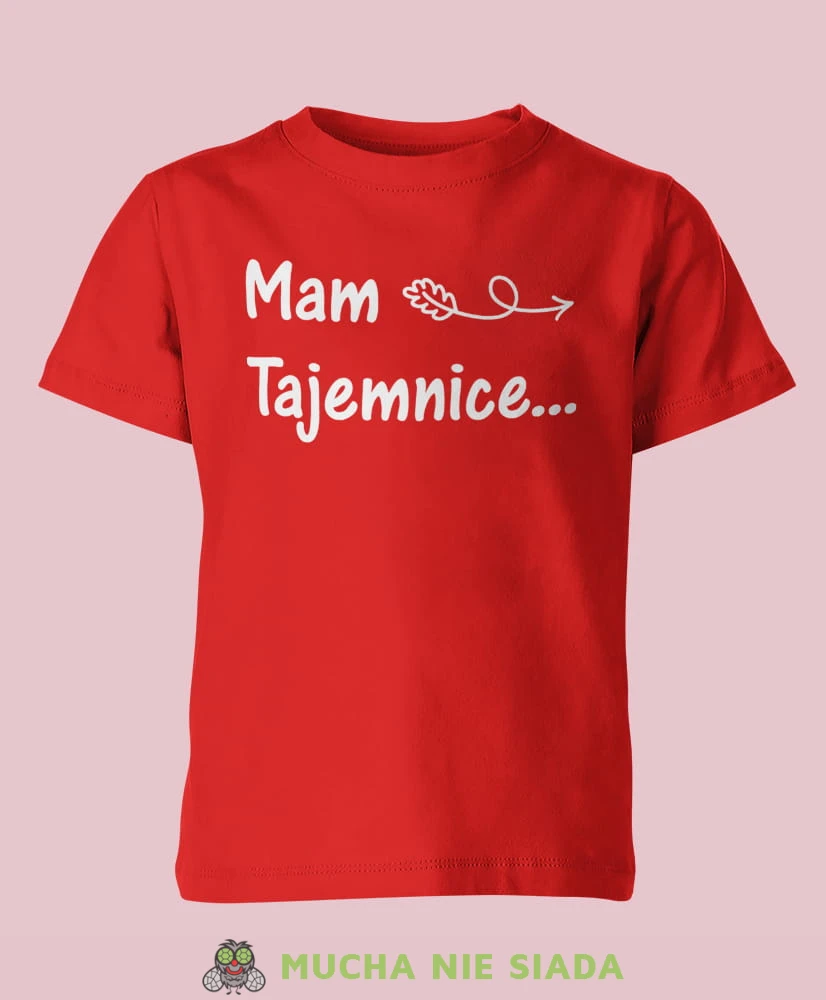 mam tajemnice... będę starszą siostrą, czerwona koszulka dziecięca, dla dzieci, dla dziewczynki, dla dziecka.jpg