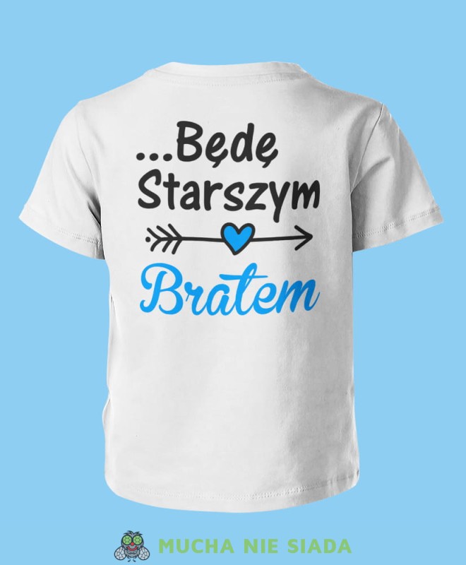 mam tajemnice... będę starszym bratem, biała koszulka dziecięca, dla dzieci, dla chłopca, dla dziecka, plecy.jpg