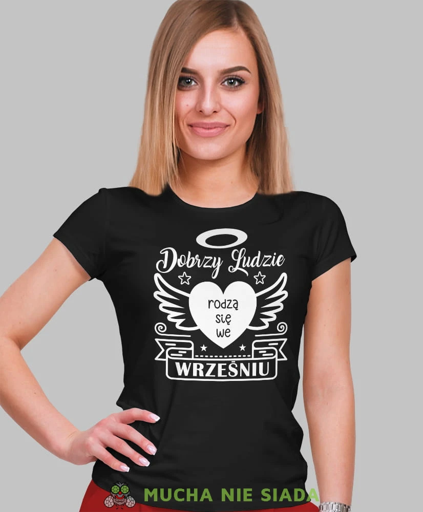 dobrzy ludzie rodzą się... czarna damska koszulka urodzinowa z nadrukiem, na urodziny, na prezent.jpg