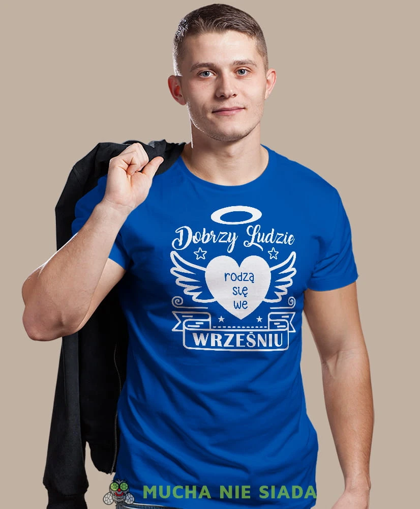 dobrzy ludzie rodzą się... niebieska męska koszulka urodzinowa, na urodziny, na prezent.jpg