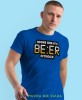 looks like it's beer o'clock, niebieska męska koszulka z nadrukiem na co dzień, na prezent, fajna koszulka.jpg