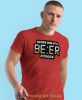 looks like it's beer o'clock, czerwona męska koszulka z nadrukiem na co dzień, na prezent, fajna koszulka.jpg