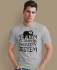 nie wiem nie znam się padnięty jestem, szara męska koszulka z nadrukiem na co dzień, na prezent, fajna koszulka.jpg