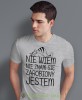 nie wiem nie znam się zarobiony jestem, szara męska koszulka z nadrukiem na co dzień, na prezent, fajna koszulka.jpg