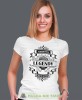 narodziny legendy limited edition, biała damska koszulka urodzinowa z nadrukiem, na urodziny, na prezent.jpg