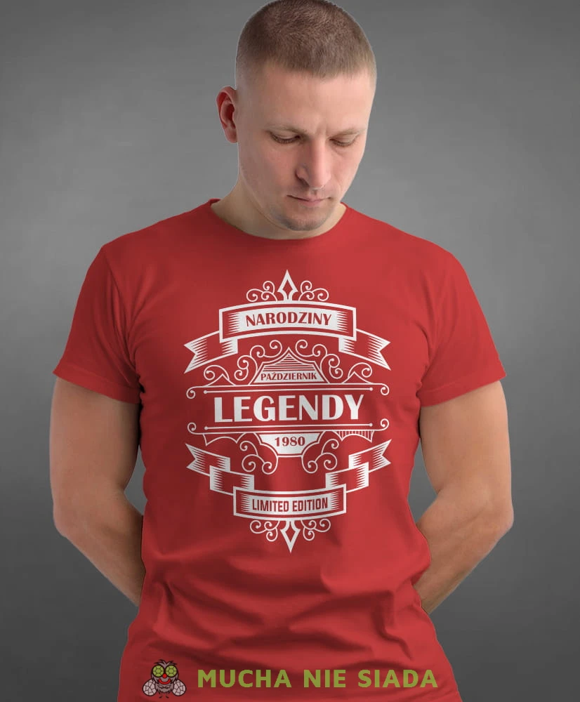 narodziny legendy limited edition, czerwona męska koszulka urodzinowa, na urodziny, na prezent, fajna koszulka, dla chłopaka, dla mężajpg.jpg