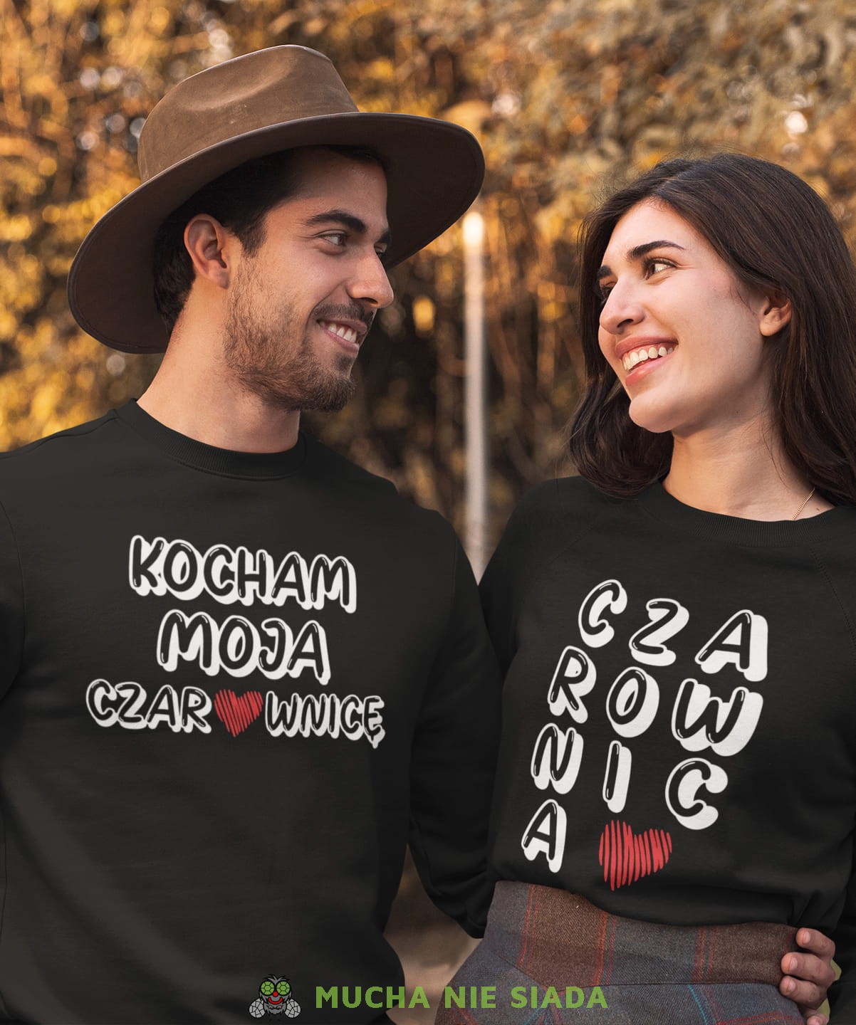 Czarownica Kocham moją czarownicę - Bluzy dla par unisex