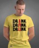 drink dank drunk, żółta męska koszulka z nadrukiem na co dzień, na prezent, fajna koszulka, dla chłopaka, dla męża, dla kolegi, mucha nie siada-min.jpg