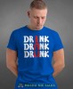 drink dank drunk, niebieska męska koszulka z nadrukiem na co dzień, na prezent, fajna koszulka, dla chłopaka, dla męża, dla kolegi, mucha nie siada-min.jpg