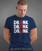 drink dank drunk, granatowa męska koszulka z nadrukiem na co dzień, na prezent, fajna koszulka, dla chłopaka, dla męża, dla kolegi, mucha nie siada-min.jpg