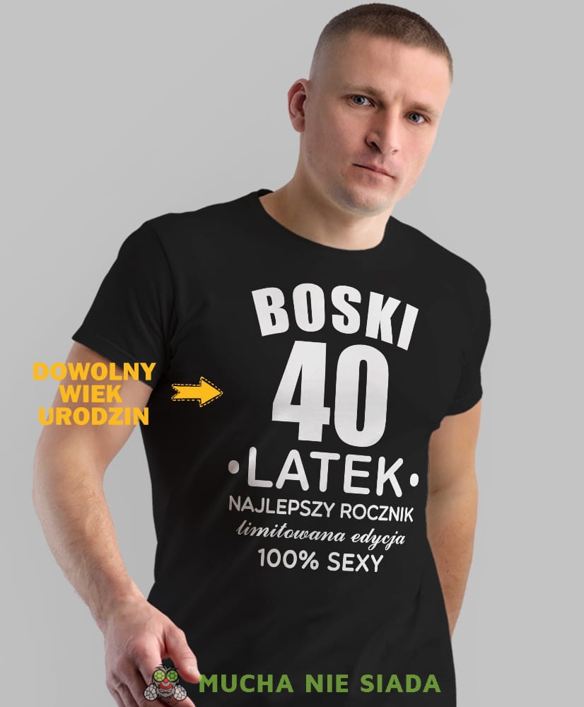 Męska koszulka Urodzinowa - Boski, najlepszy rocznik limitowana edycja 100% sexy