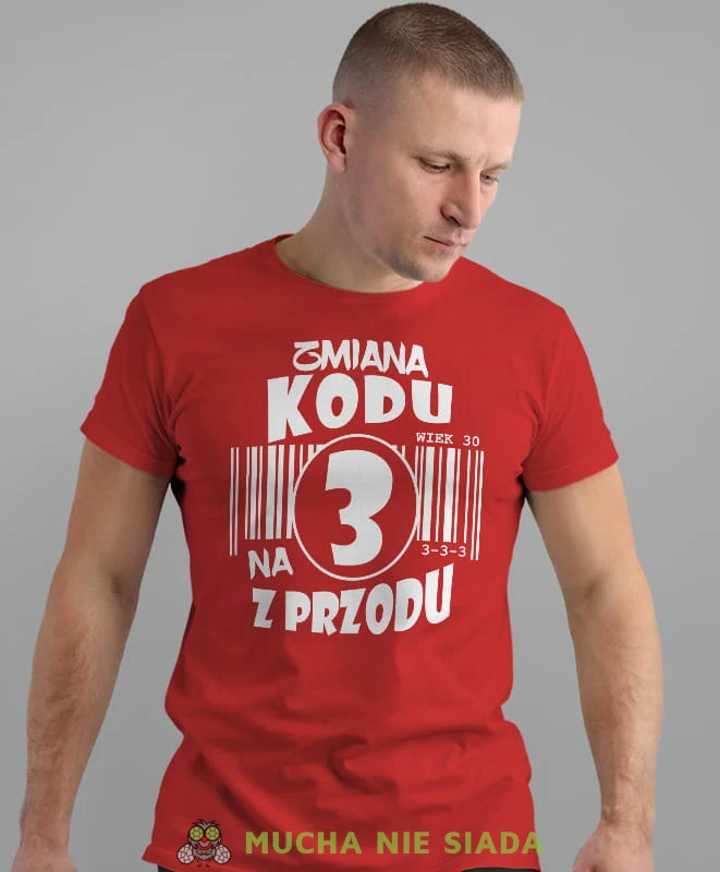 zmiana kodu na 2, 3, 4, 5, 6, 7 z przodu, czerwona męska koszulka urodzinowa, na urodziny, na prezent, fajna koszulka, dla chłopaka, dla męża.jpg