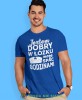 jestem dobry w łóżku mogę spać godzinami, niebieska męska koszulka z nadrukiem na co dzień, na prezent, fajna koszulka, dla chłopaka, dla męża, mucha nie siada.jpg